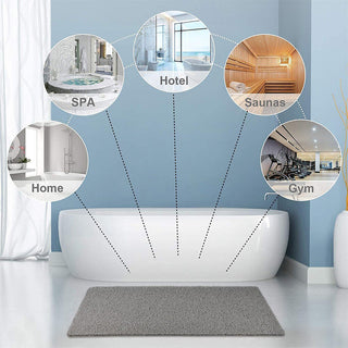 Halkfri duschmatta – Snabbtorkande matta med hygienisk dräneringsdesign