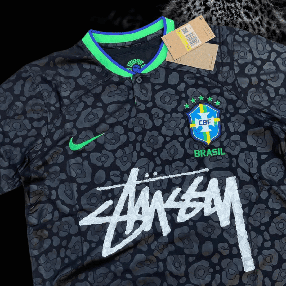 2024 Brazil Stussy Jersey - Black Special Edition