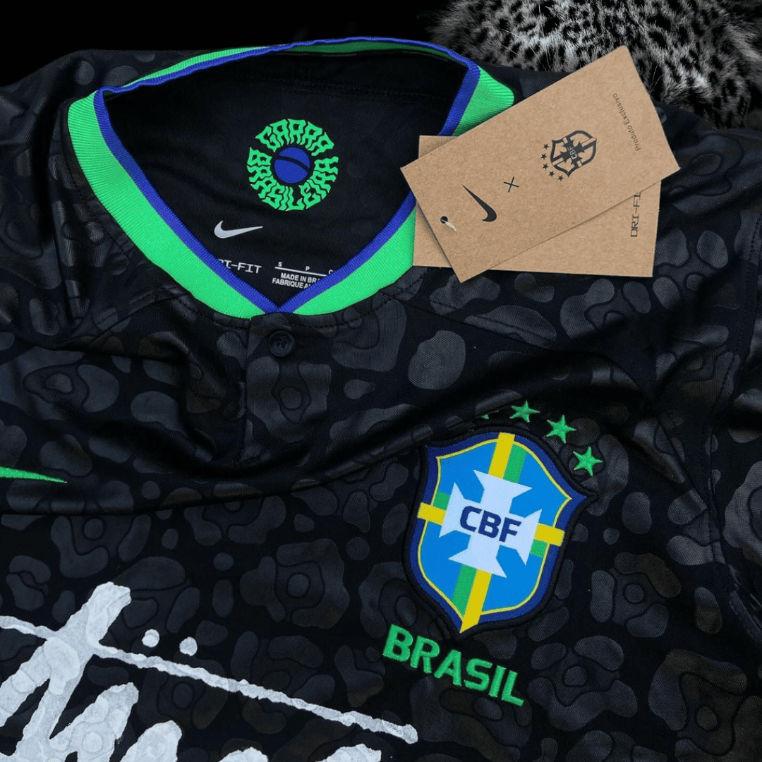 2024 Brazil Stussy Jersey - Black Special Edition