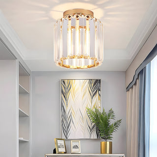 Minimalist Black Flush Mount Ceiling Light for Hallways & Small Spaces