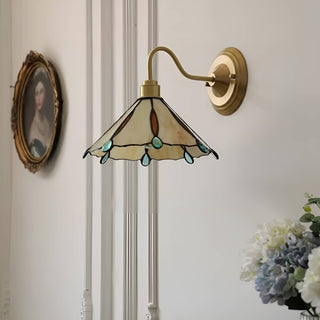 Colorful Teardrop Edge Tiffany Wall Sconce