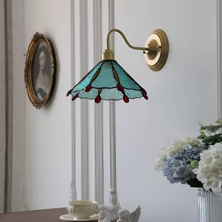 Colorful Teardrop Edge Tiffany Wall Sconce