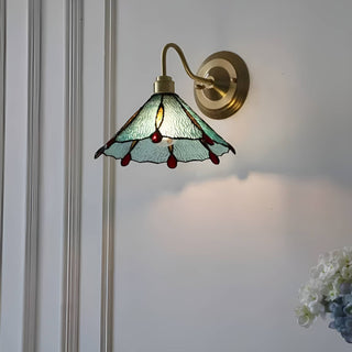 Colorful Teardrop Edge Tiffany Wall Sconce