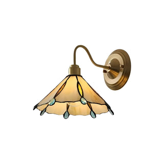 Colorful Teardrop Edge Tiffany Wall Sconce