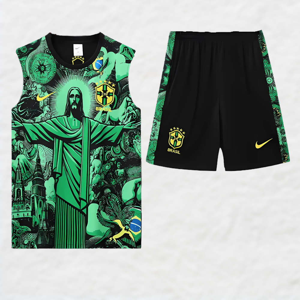 2024/25 Brazil Green Christ Vest Summer Set