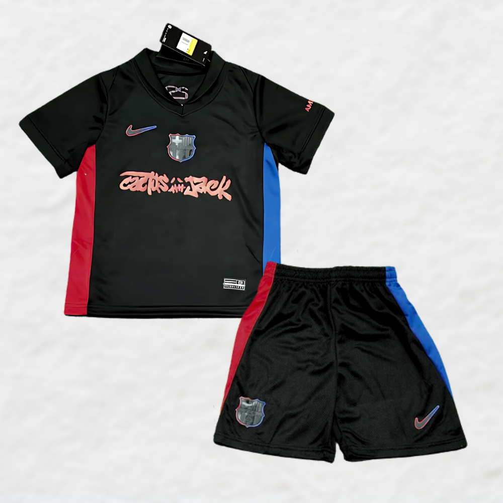 24/25 FC Barcelona x Travis Scott Kids Jersey - Away Special Edition
