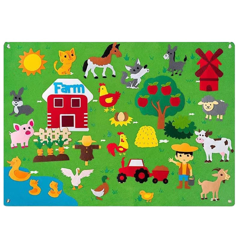 Imagifelt Playboard – Interactive Felt Board For Kids – Imagination, Motor Skills & Learning Fun