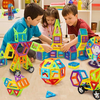 Magnabuilder Set: bloques de construcción magnéticos para niños que fomentan la creatividad y el aprendizaje STEM.