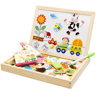 Artmagnet Board – Montessori Wooden Magnetic Drawing Board For Kids – Creativity & Learning