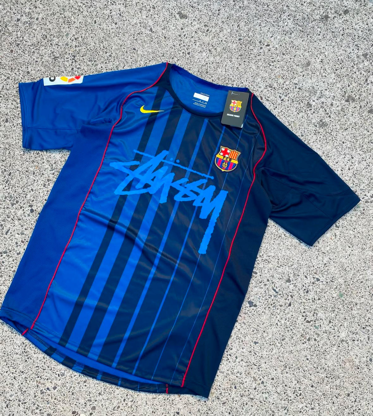 Retro FC Barcelona Stussy Jersey - Limited Edition