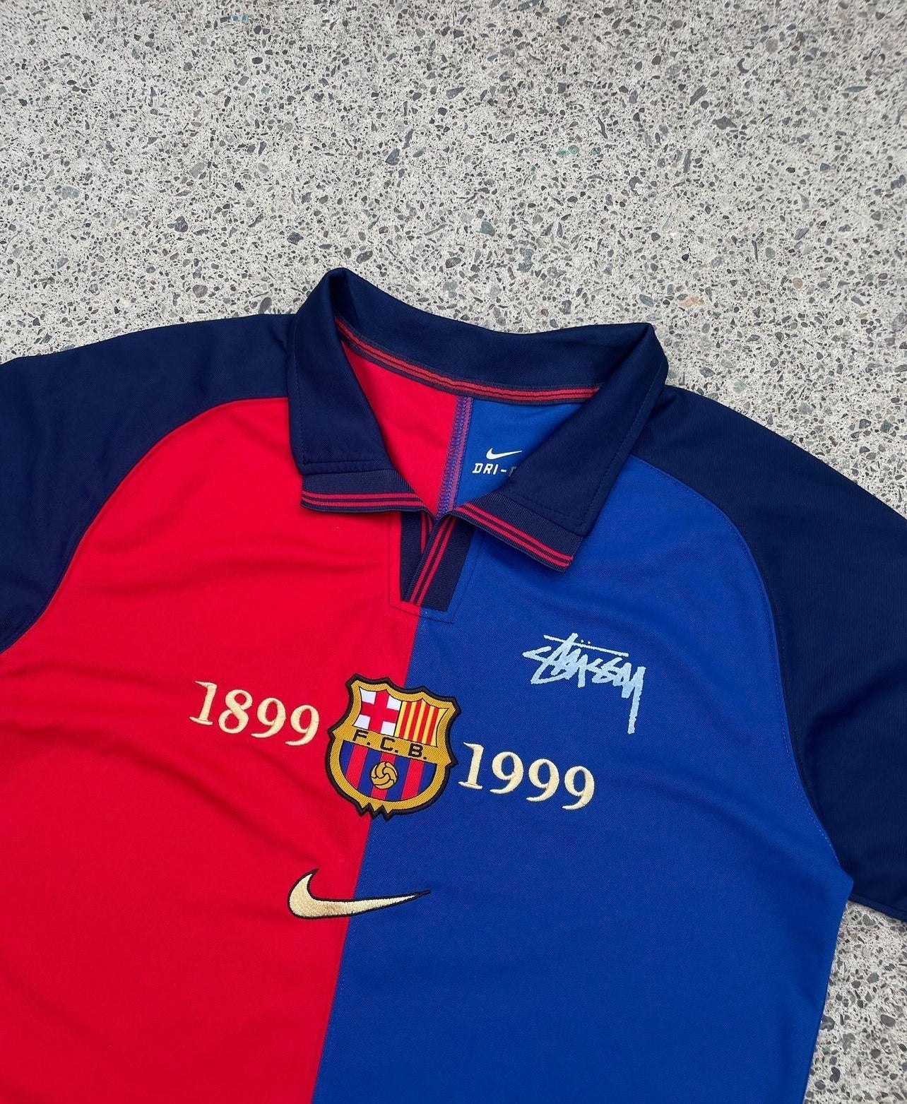 Retro FC Barcelona Stussy Jersey