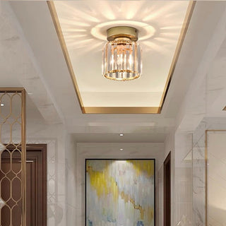 Minimalist Black Flush Mount Ceiling Light for Hallways & Small Spaces