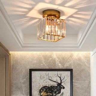 Minimalist Black Flush Mount Ceiling Light for Hallways & Small Spaces