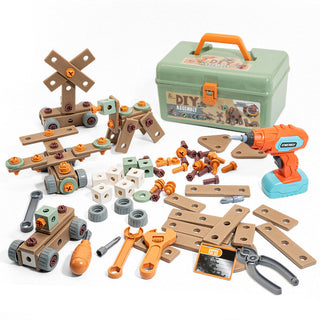 Buildmaster Werkzeugset – 100-teiliges Konstruktionsspielzeug für kreative Kinder