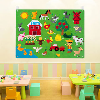 Imagifelt Spielbrett – Interaktives Filzbrett für Kinder – Fantasie, Motorik &amp; Lernspaß