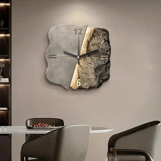 Orologio da parete moderno in arenaria 3D quarzo silenzioso
