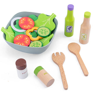 Toychef Woodset – Kids Wooden Kitchen Play Set – Coffee Machine, Toaster & Mixer – Montessori-Inspired Learning