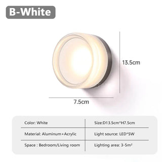 Futuristic and Unique Solid Plexiglass Wall Light