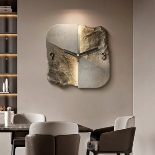 Orologio da parete moderno in arenaria 3D quarzo silenzioso