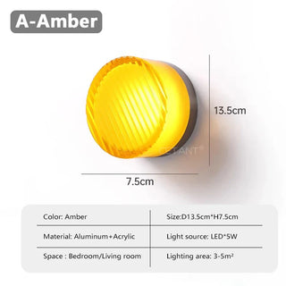 Futuristic and Unique Solid Plexiglass Wall Light