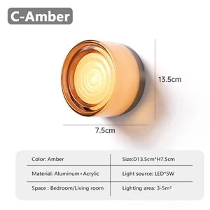 Futuristic and Unique Solid Plexiglass Wall Light