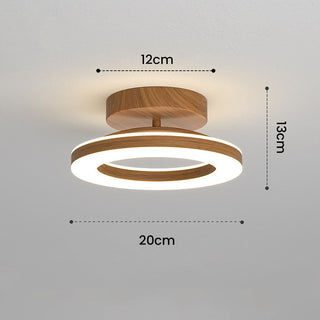 Sleek Round LED Ceiling Light for a Cosy, Modern Entrance