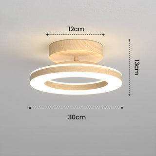 Sleek Round LED Ceiling Light for a Cosy, Modern Entrance