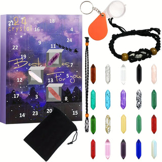 Crystalgems – Adventskalender mit 24 echten Edelsteinen für kleine Entdecker und Sammler