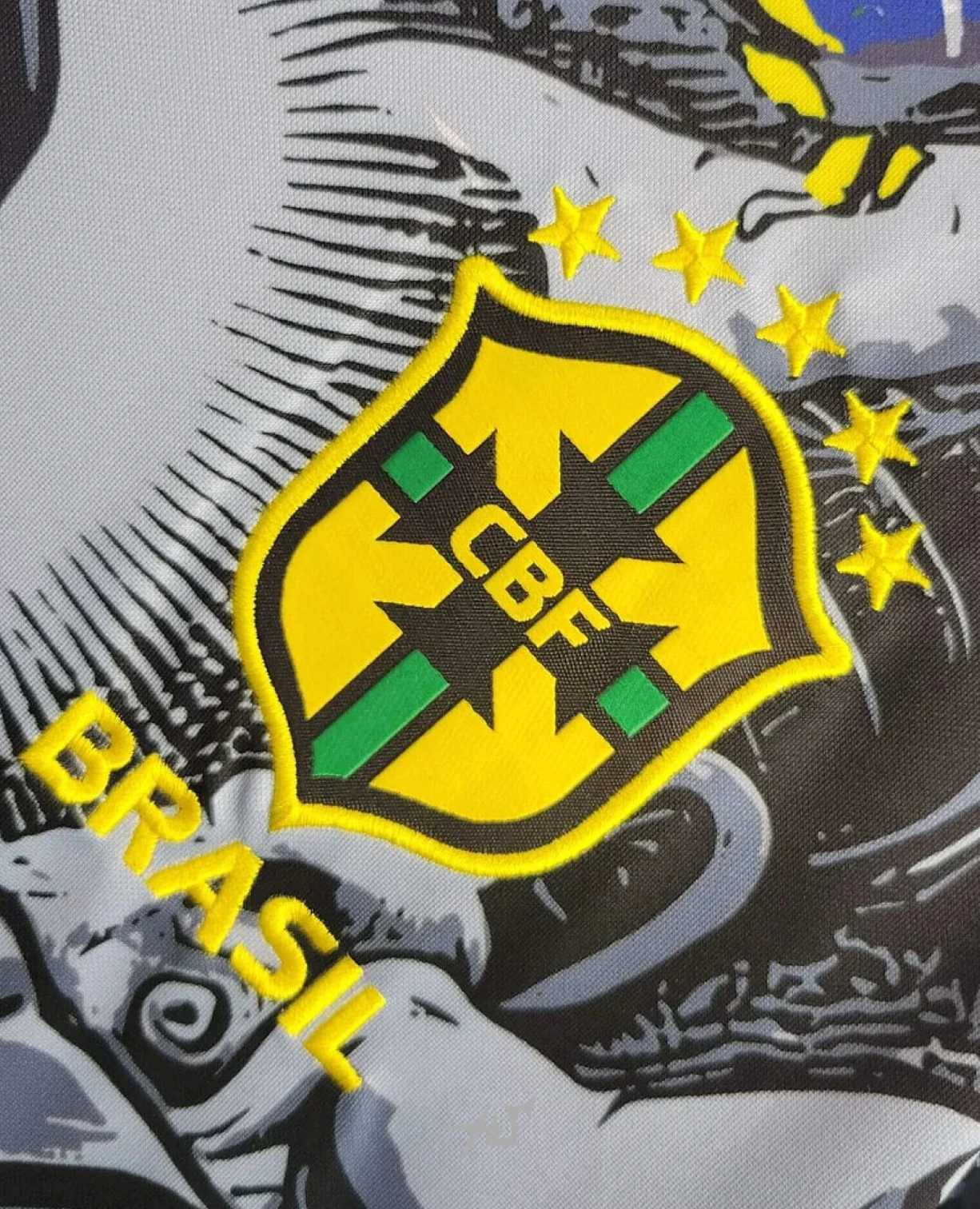 Brazil Jesus Corteiz Jersey - Black Special Edition
