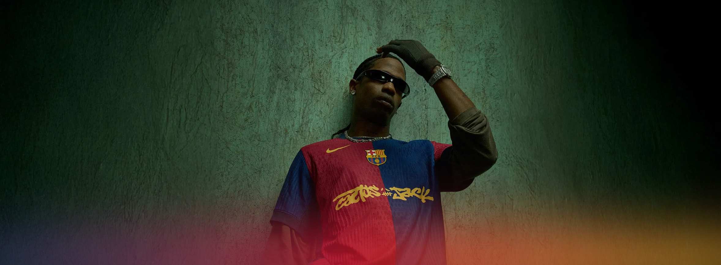 2025 FC Barcelona x Travis Scott Jersey - El Clasico Home - Player Version