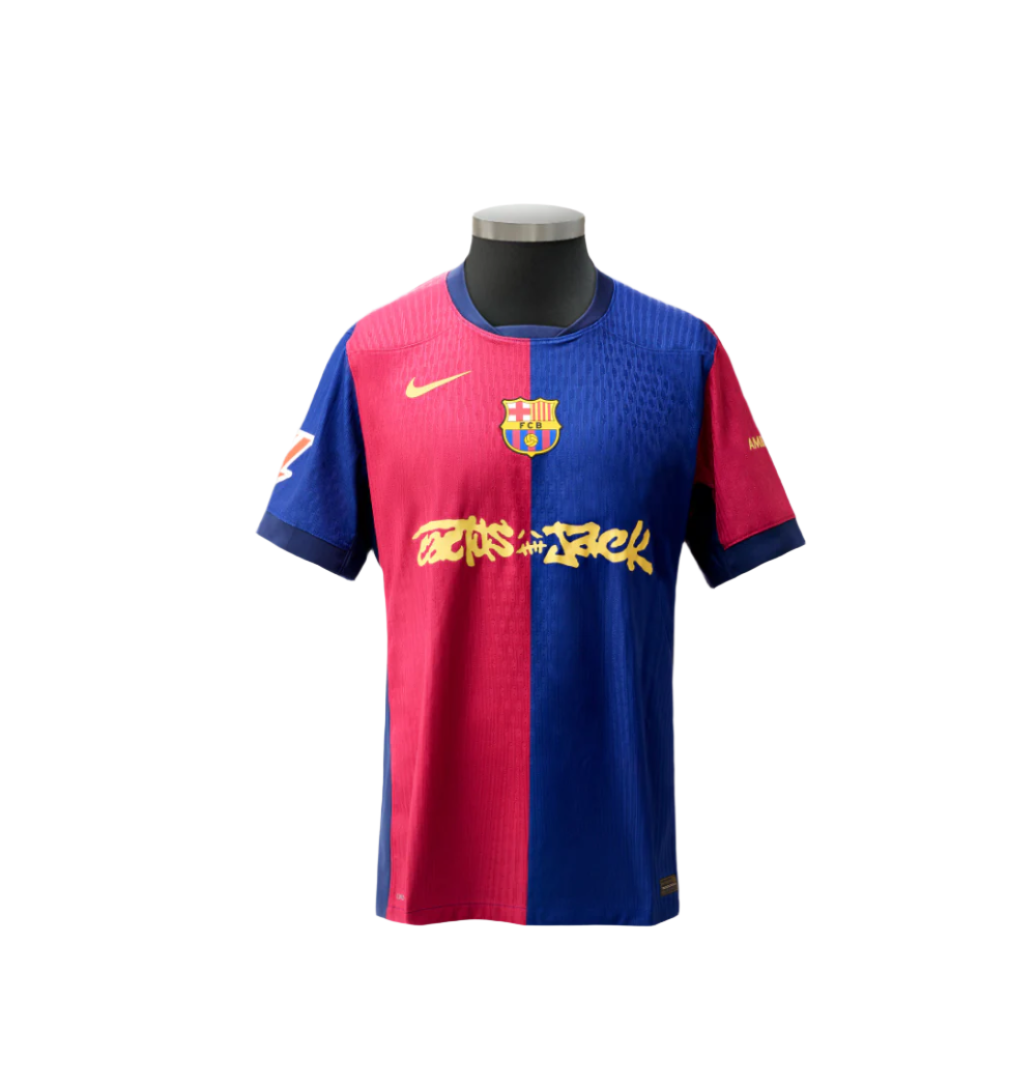2025 FC Barcelona x Travis Scott Jersey - El Clasico Home - Player Version