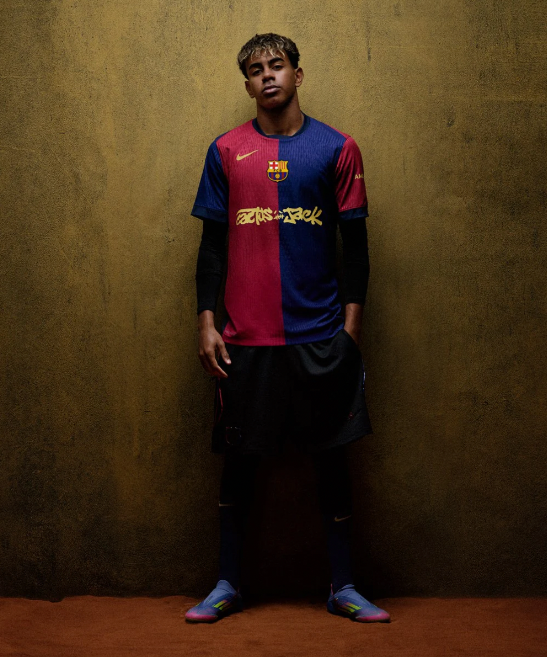 2025 FC Barcelona x Travis Scott Jersey - El Clasico Home - Player Version