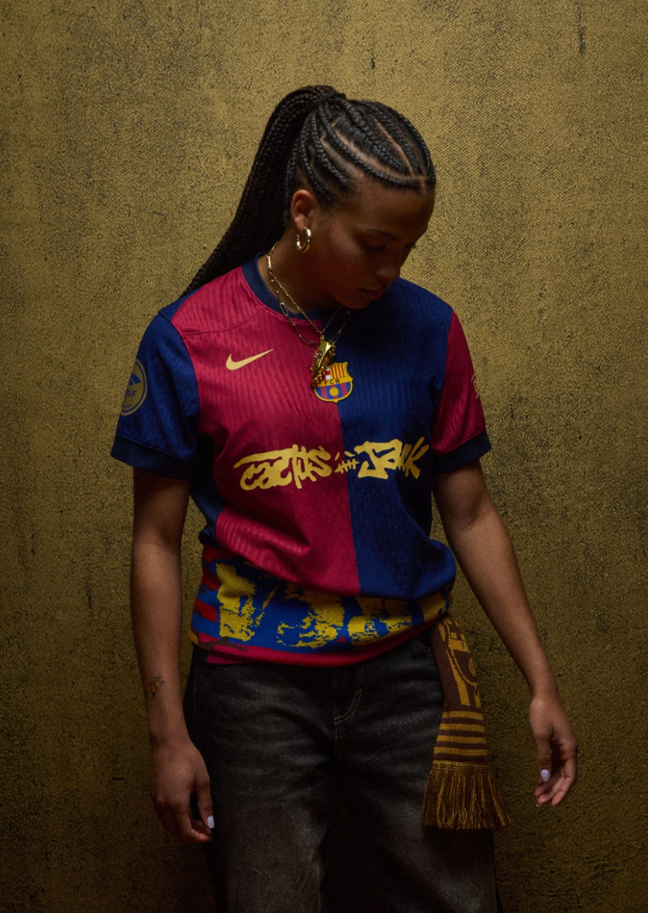 2025 FC Barcelona x Travis Scott Jersey - El Clasico Home - Player Version