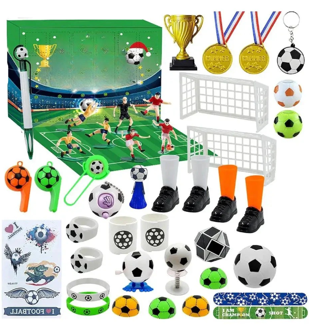 Boxcalendar – Advent Calendar For Children With A Football Stadium To Build Yourself