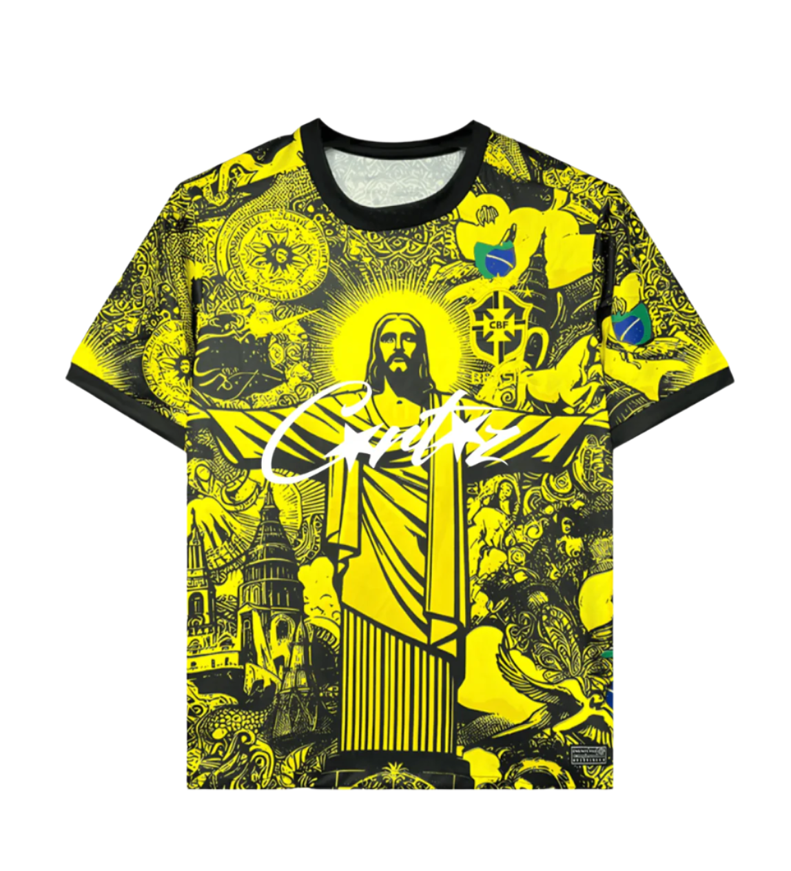 Brazil Statue Corteiz Jersey - Yellow Special Edition