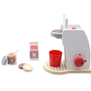 Toychef Woodset – Kids Wooden Kitchen Play Set – Coffee Machine, Toaster & Mixer – Montessori-Inspired Learning