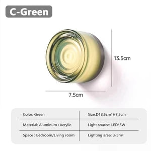 Futuristic and Unique Solid Plexiglass Wall Light