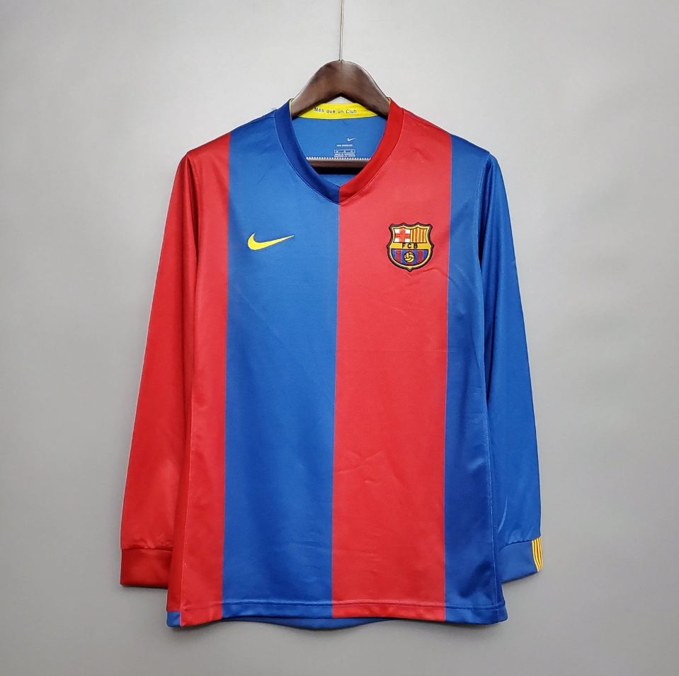 2006/2007 Barcelona Long Sleeve Home Jersey