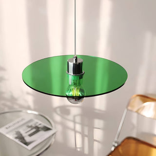 Space Age Acrylic Flying Saucer Pendant Light