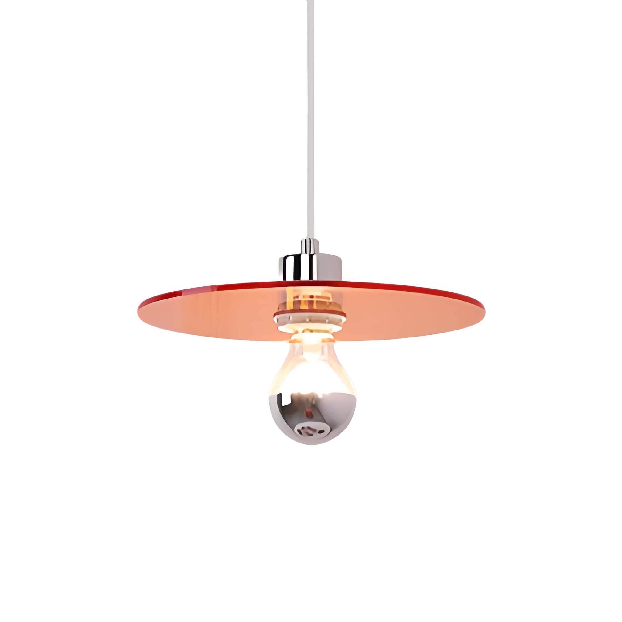 Space Age Acrylic Flying Saucer Pendant Light