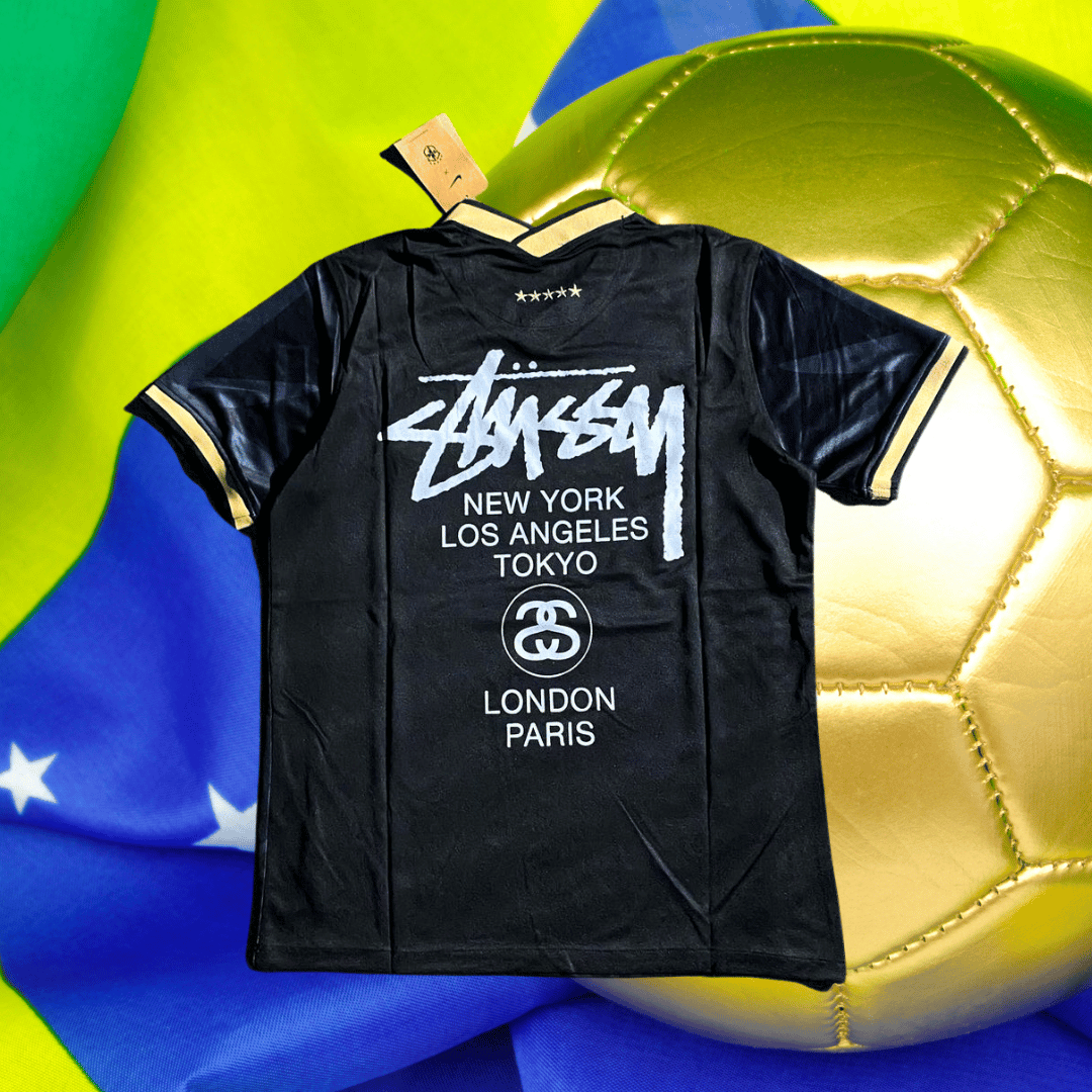 2024 Brazil Stussy Jersey - Black Edition