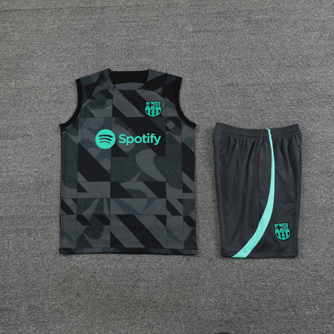 24/25 FC Barcelona Summer Training Set - Black Sleeveless