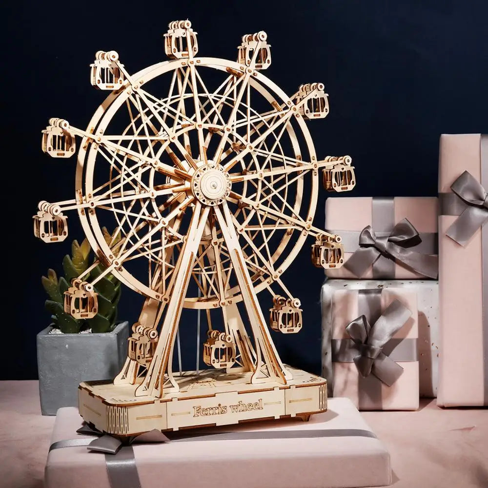 Toyferris – 3D Wooden Ferris Wheel Kit For Children And Adults