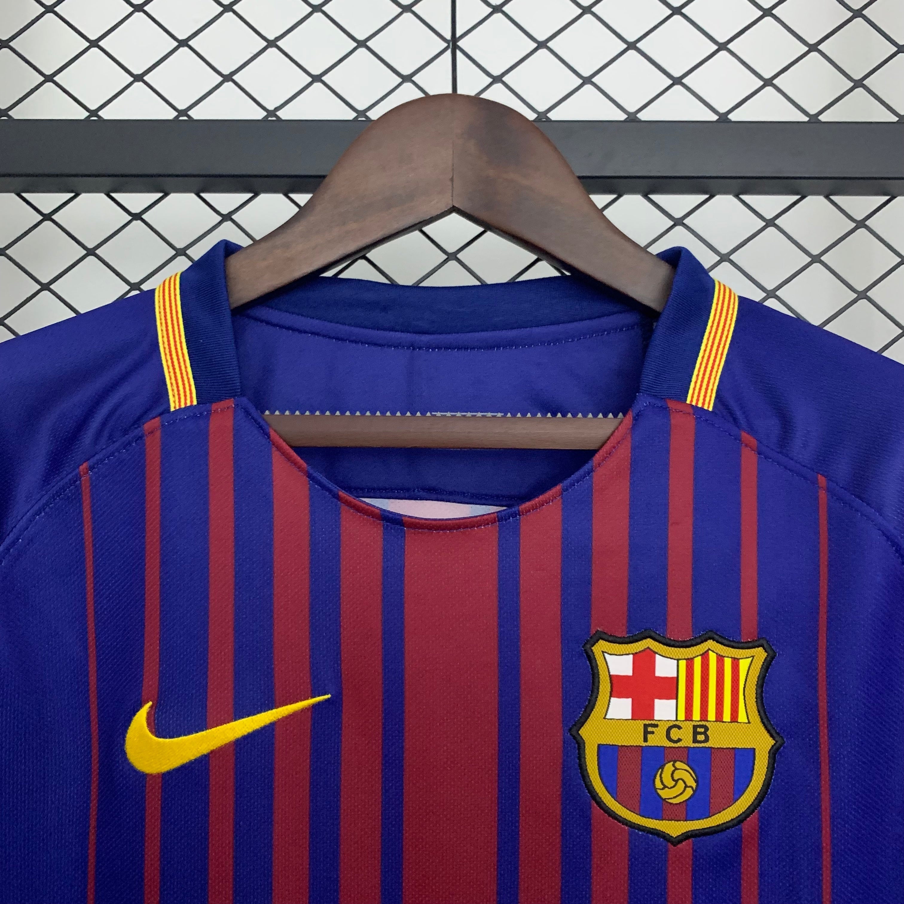 2017/2018 Barcelona Long Sleeve Home Jersey