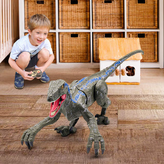 Dinorex – Velociraptor móvil con luz y sonido para aventuras de dinosaurios