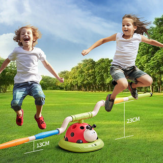 Toymax – Set da gioco 3 in 1 per interno ed esterno con corda per saltare, lancio ad anello e razzo