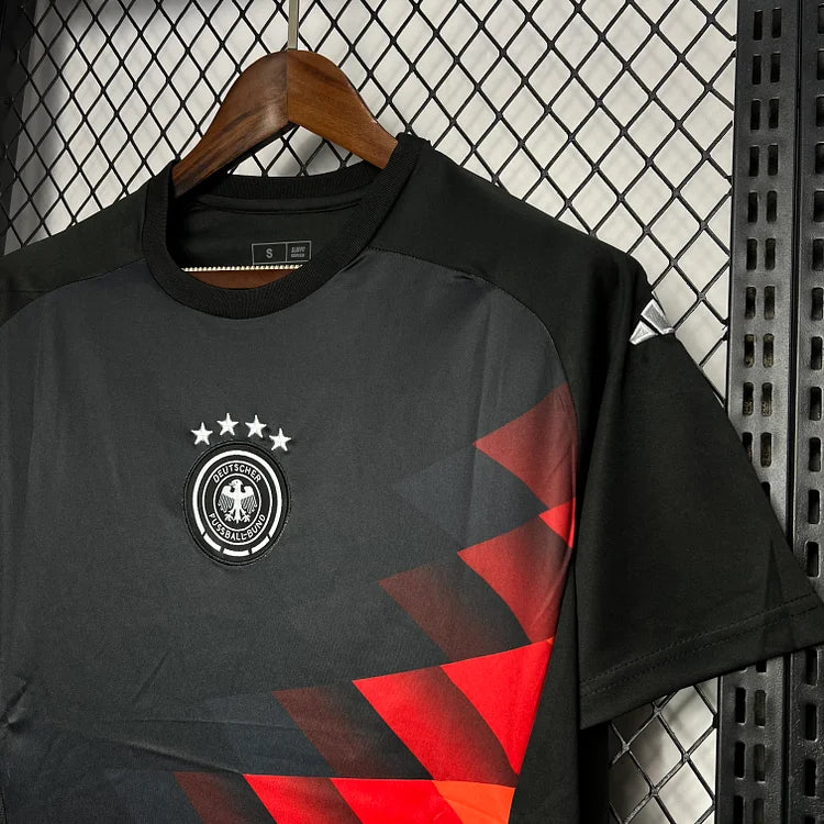 2024 Germany Euro Pre-Match Training Shirt - Black Orange