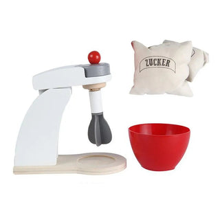Toychef Woodset – Kids Wooden Kitchen Play Set – Coffee Machine, Toaster & Mixer – Montessori-Inspired Learning