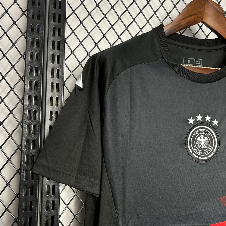 2024 Germany Euro Pre-Match Training Shirt - Black Orange