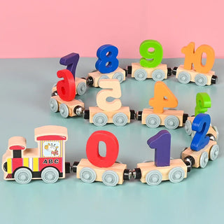 Toytrain – Magnetic Wooden Number Train For Early Learning And Creative Play